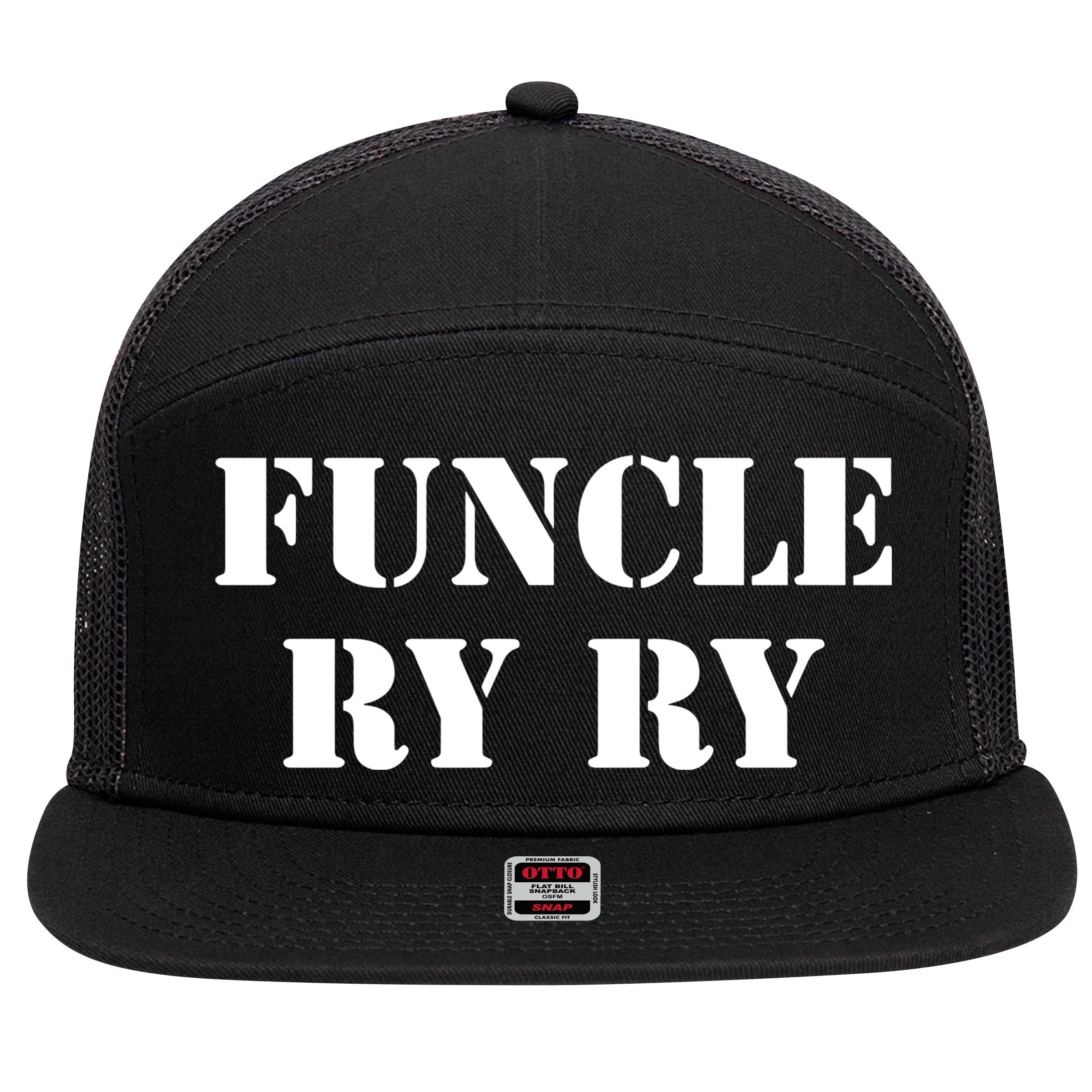 Ryan Seacrest Funcle Ry Ry 7 Panel Mesh Trucker Snapback Hat