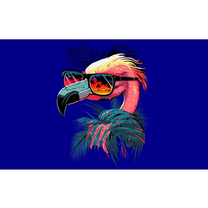 Retro Sunglasses Flamingo Funny Flamingo Bumper Sticker