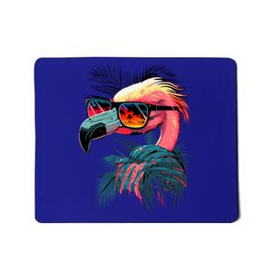 Retro Sunglasses Flamingo Funny Flamingo Mousepad