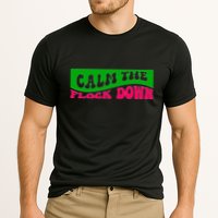 Retro Sassy Flamingo , Calm The Fl Performance Shirt
