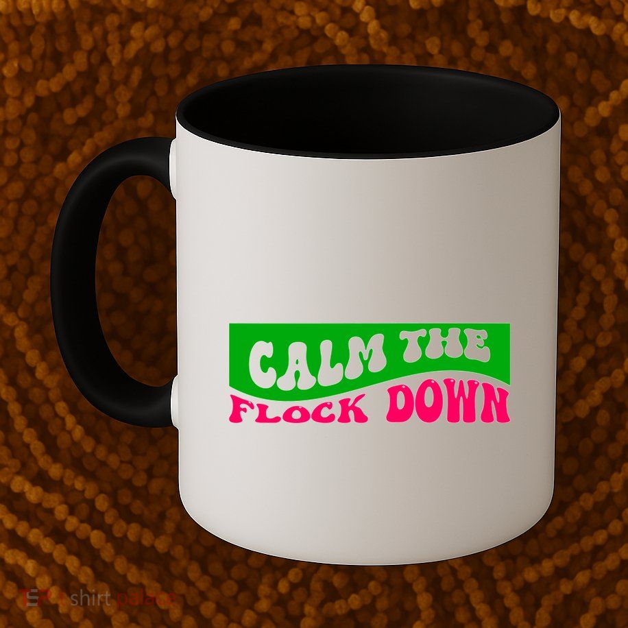 Retro Sassy Flamingo , Calm The Fl Mug