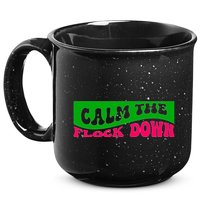 Retro Sassy Flamingo , Calm The Fl 15oz Campfire Ceramic Mug