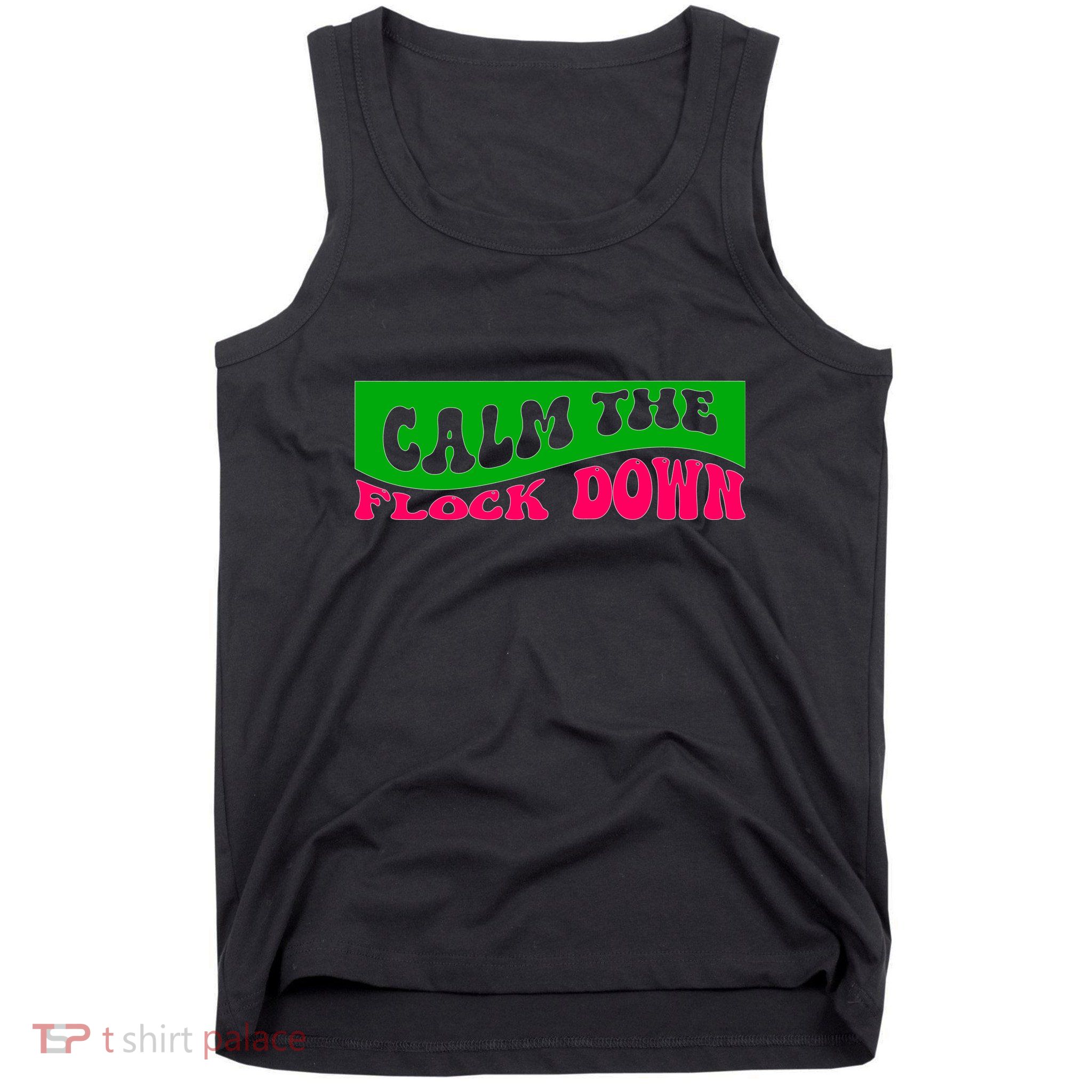 Retro Sassy Flamingo , Calm The Fl Tank Top