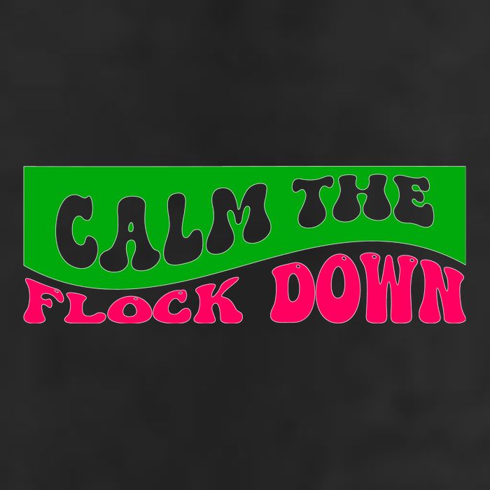 Retro Sassy Flamingo , Calm The Fl Golf Towel