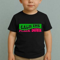 Retro Sassy Flamingo , Calm The Fl Toddler T-Shirt