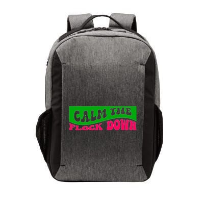 Retro Sassy Flamingo , Calm The Fl Vector Backpack