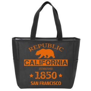 Republic San Francisco California Baseball Zip Tote Bag