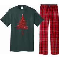 Red Sparkling Faith Christmas Tree Pajama Set