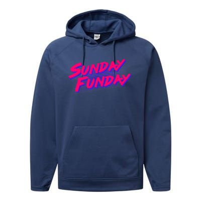 Retro Sunday Funday Performance Fleece Hoodie