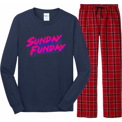 Retro Sunday Funday Long Sleeve Pajama Set