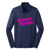 Retro Sunday Funday Silk Touch Performance Long Sleeve Polo