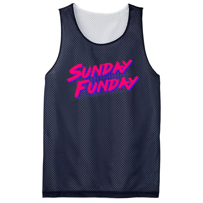 Retro Sunday Funday Mesh Reversible Basketball Jersey Tank