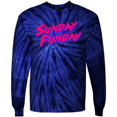 Retro Sunday Funday Tie-Dye Long Sleeve Shirt