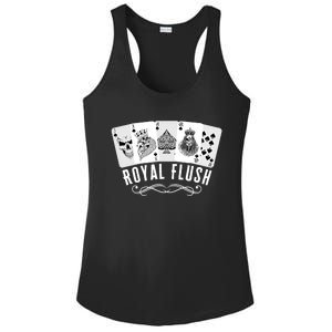 Royal Spade Flush Skeleton King Queen Spades Poker Gift Ladies PosiCharge Competitor Racerback Tank