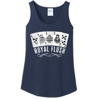 Royal Spade Flush Skeleton King Queen Spades Poker Gift Ladies Essential Tank