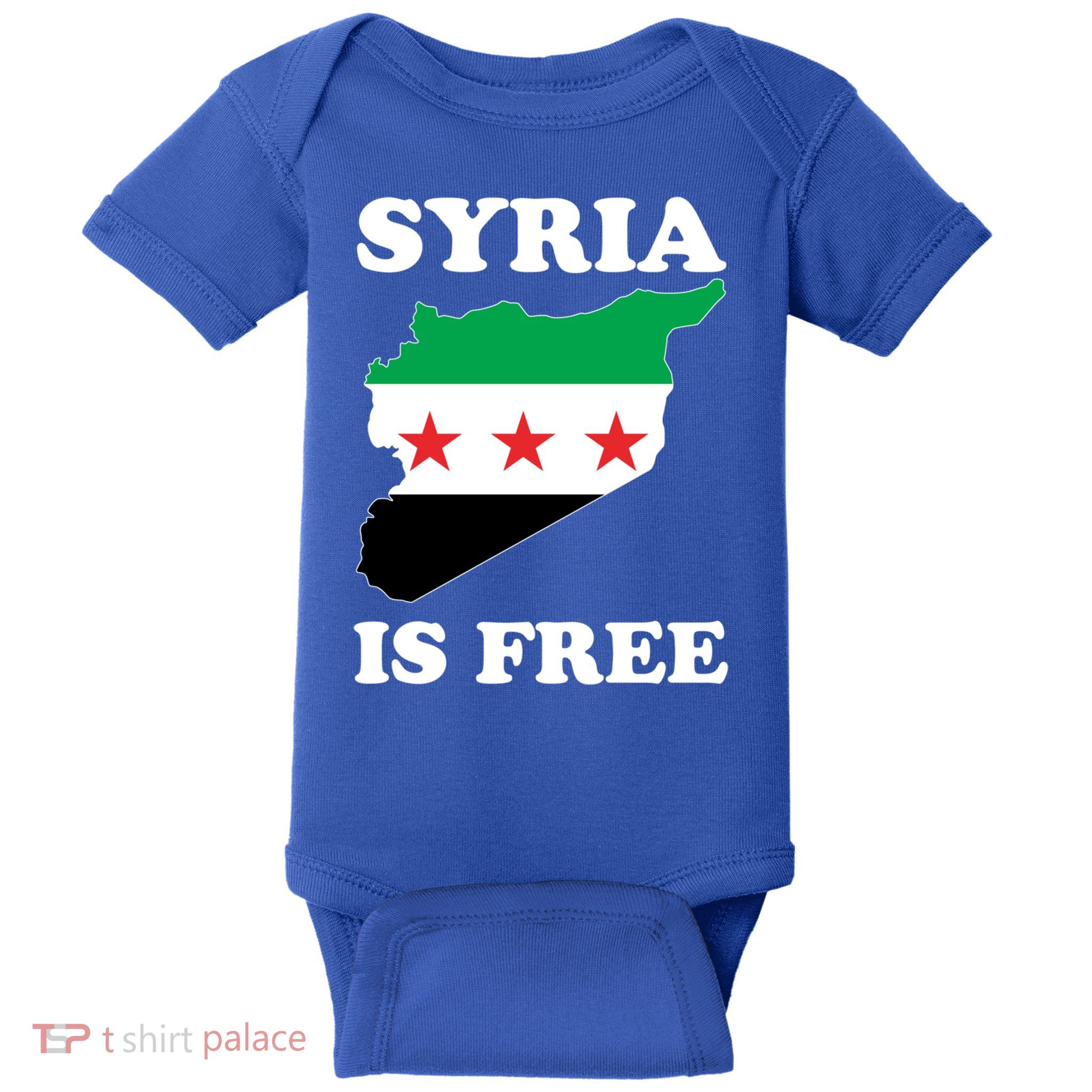 Revolution Syria Freedom Syrian Flag Baby Bodysuit