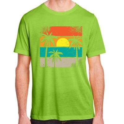 Retro Summer Funny Beach Life Vintage Adult ChromaSoft Performance T-Shirt