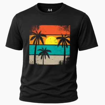 Retro Summer Funny Beach Life Vintage Performance Shirt