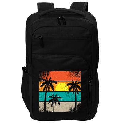 Retro Summer Funny Beach Life Vintage Impact Tech Backpack