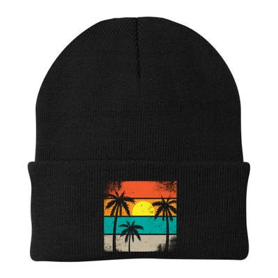 Retro Summer Funny Beach Life Vintage Beanie