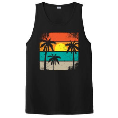 Retro Summer Funny Beach Life Vintage PosiCharge Competitor Tank