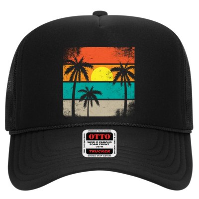 Retro Summer Funny Beach Life Vintage Trucker Hat