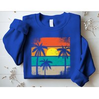 Retro Summer Funny Beach Life Vintage Sweatshirt
