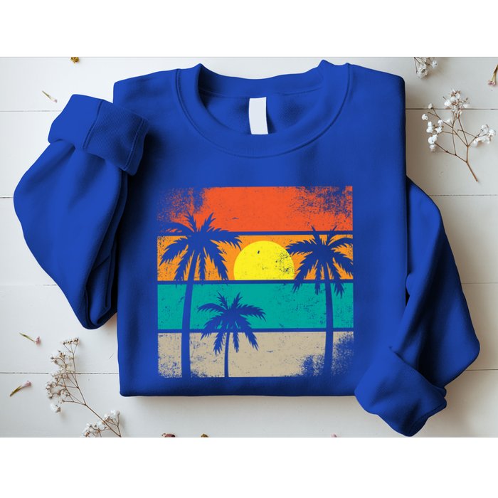 Retro Summer Funny Beach Life Vintage Sweatshirt