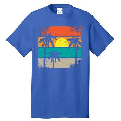 Retro Summer Funny Beach Life Vintage Tall T-Shirt