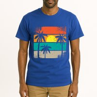 Retro Summer Funny Beach Life Vintage Tall T-Shirt