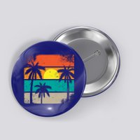 Retro Summer Funny Beach Life Vintage Button