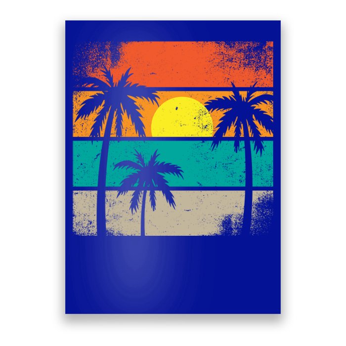 Retro Summer Funny Beach Life Vintage Poster