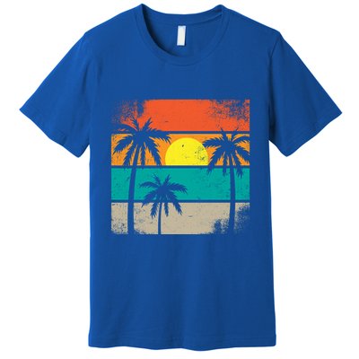 Retro Summer Funny Beach Life Vintage Premium T-Shirt