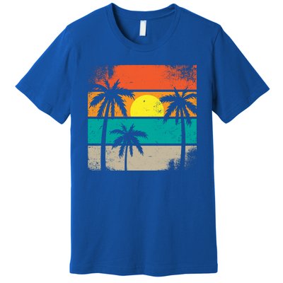 Retro Summer Funny Beach Life Vintage Premium T-Shirt