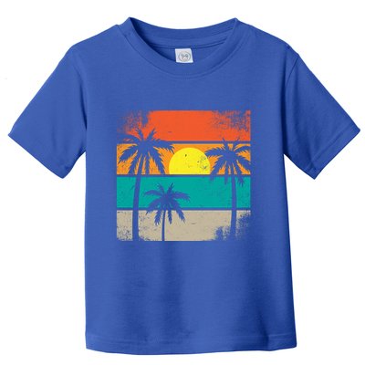 Retro Summer Funny Beach Life Vintage Toddler T-Shirt