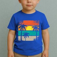 Retro Summer Funny Beach Life Vintage Toddler T-Shirt