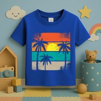 Retro Summer Funny Beach Life Vintage Toddler T-Shirt