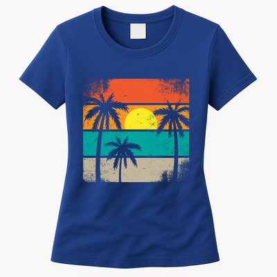 Retro Summer Funny Beach Life Vintage Womens T-Shirt