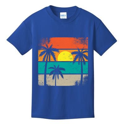 Retro Summer Funny Beach Life Vintage Kids T-Shirt
