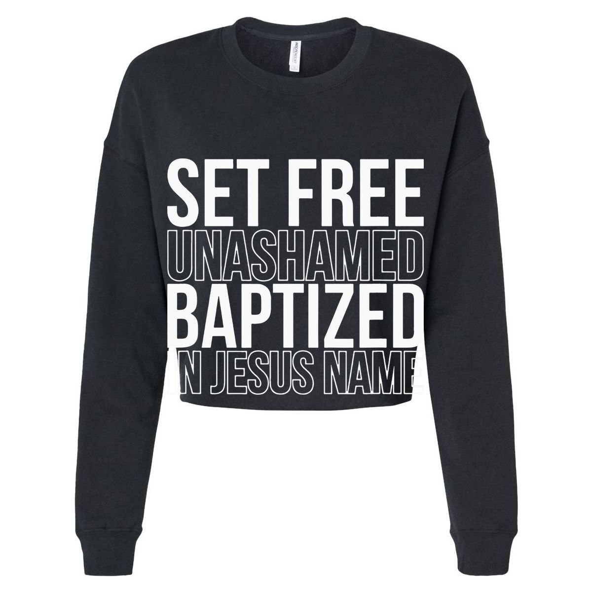 retro Set free unashamed baptized in Jesus name Flat Bill Trucker Hat