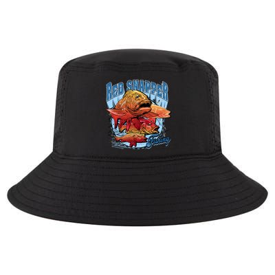 Red Snapper Fishing Cool Comfort Performance Bucket Hat