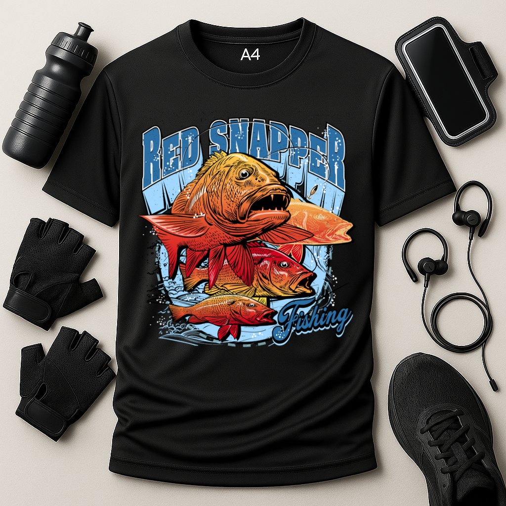 Red Snapper Fishing Performance Shirt