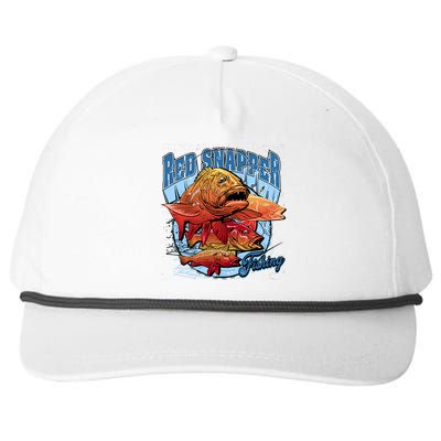 Red Snapper Fishing Snapback Five-Panel Rope Hat