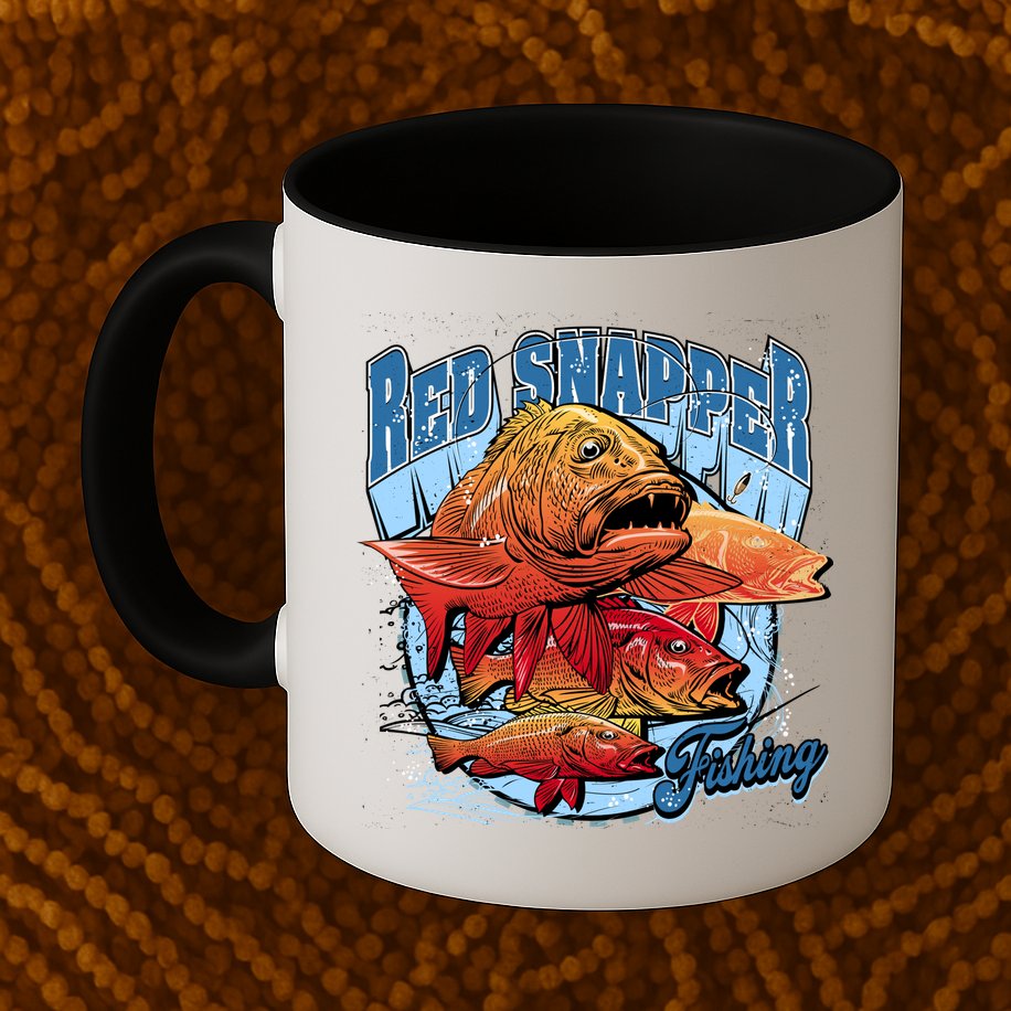 Red Snapper Fishing Mug