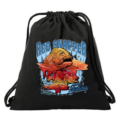 Red Snapper Fishing Drawstring Bag
