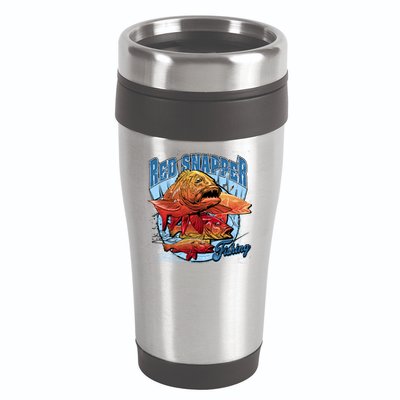 Red Snapper Fishing 16oz Travel Tumbler