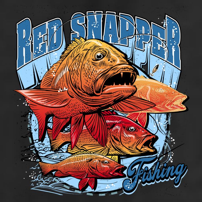 Red Snapper Fishing Trucker Hat
