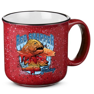Red Snapper Fishing 15oz Campfire Ceramic Mug