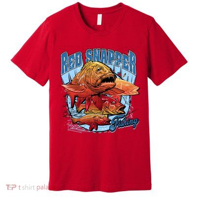 Red Snapper Fishing Premium T-Shirt