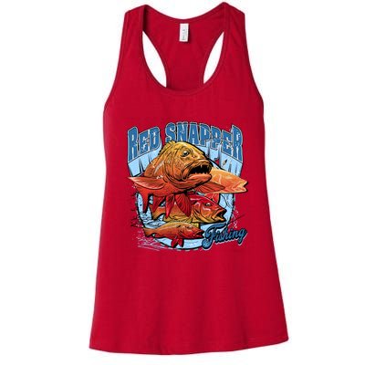 Red Snapper Fishing Women's Racerback Tank